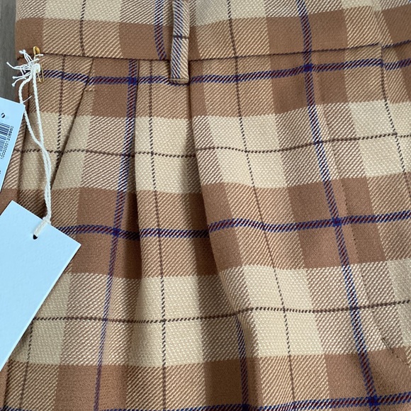 Aritzia Wilfred Effortless Flannel High-waisted Pleated Pants size 10 new - Picture 6 of 14